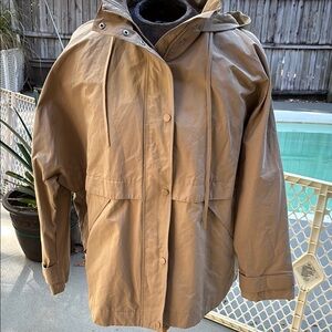 H & M Women's Tan Hooded Jacket